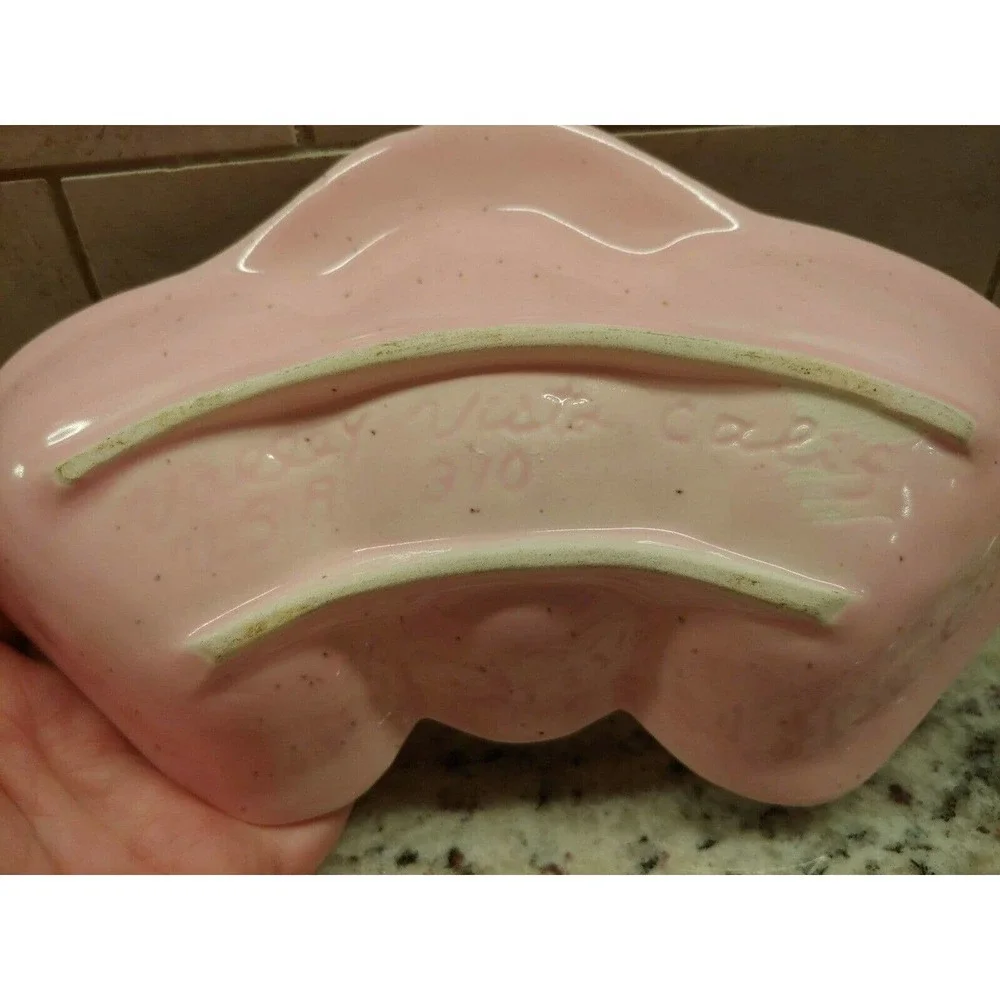 Vintage Pink Valley Vista California Strawberry Pottery Dish Mid Century…